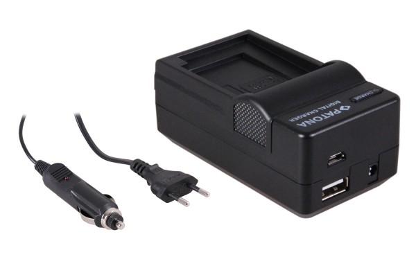 Acculader m. micro-USB vr. Sony DCR-SX45E