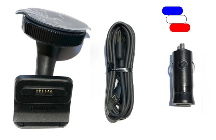Support Magnétique TomTom - Chargeur Voiture GPS 5/6 Pouces - Fixation Pare-brise Facile