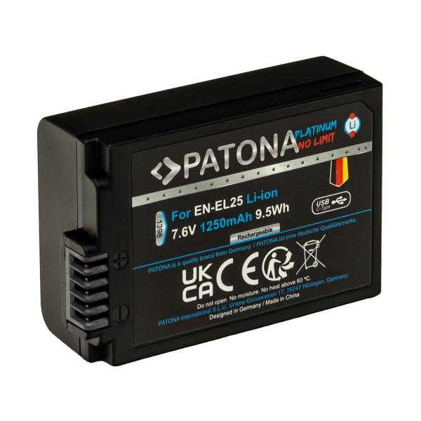 Batterij met USB-C voor Nikon Zfc
