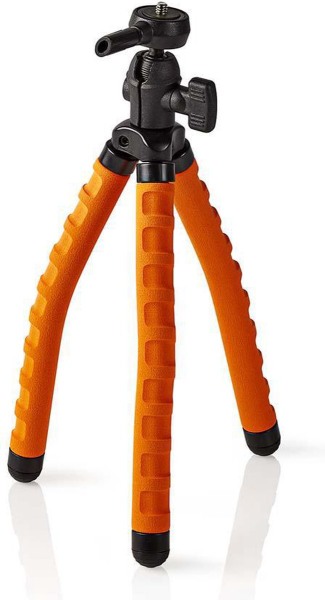 Trépied flexible pour appareil photo 27,5 cm 1 kg Noir/Orange